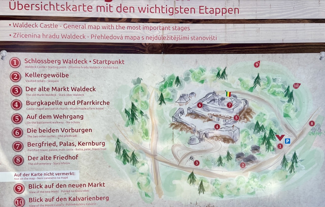 Überblick Burgruine Waldeck